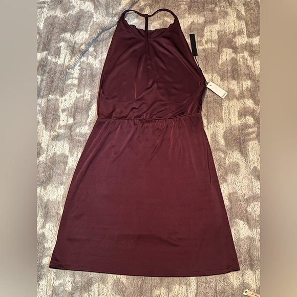 Aritzia Wilfred Free Ophelie T Back Halter Mini Dress Size Small - Picture 3 of 8